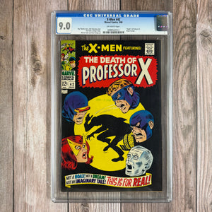 X-Men #42 CGC 9.0 Death of Professor X, Origin of Cyclops (Cert 2014)
