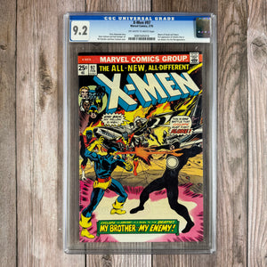 X-Men #97 CGC 9.2 1st cameo appearance of Lilandra, 1st appearance of the second Erik the Red, 1st use of the name Polaris by Lorna Dane (Cert 5016)