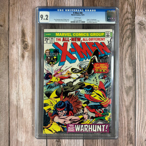 X-Men #95 CGC 9.2 WP "Death" of Thunderbird, 3rd appearance of new X-Men (Cert 8001)