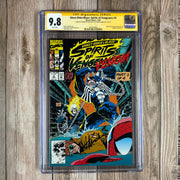 Ghost Rider / Blaze Spirits of Vengeance #5 CGC 9.8 WP SS Signed by Howard Mackie and Signed by Adam Kubert, Cover by Adam Kubert
