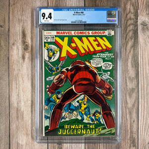 X-Men #80 CGC 9.4 WP Cover Art by Gil Kane and Frank Giacoia (Cert 5006)