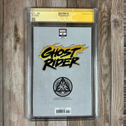 Ghost Rider #2 CGC 9.8 WP SS Signed & Sketched by Mark Texeira, Signed by David Nakayama, Benjamin Percy, and Roy Thomas, Store Exclusive Cover Art by David Nakayama