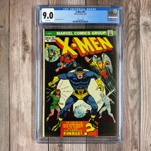 X-Men #87 CGC 9.0 WP Cover Art by George Tuska (Cert 5001)