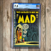Mad #1 CGC 7.5 Premiere issue of the long-running satirical magazine,1st satire comic. *Trade Avail.