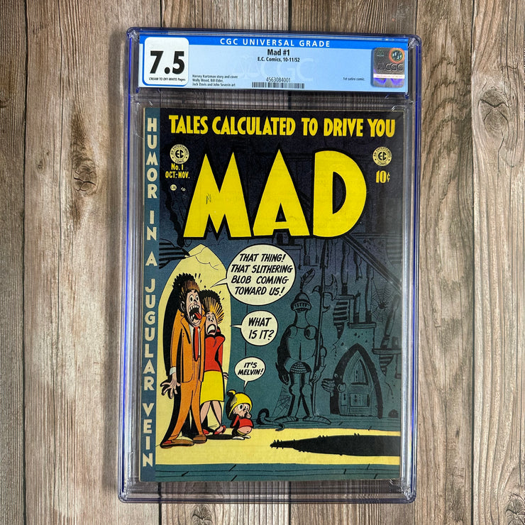 Mad #1 CGC 7.5 Premiere issue of the long-running satirical magazine,1st satire comic. *Trade Avail.
