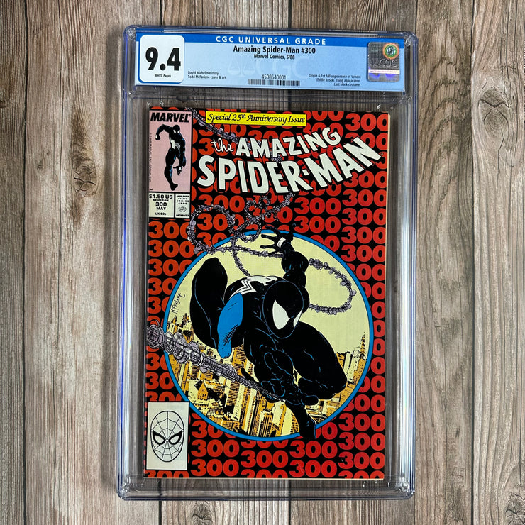 Amazing Spider-Man #300 CGC 9.4 WP ICONIC Cover by Todd McFarlane, 1st full appearance of Venom