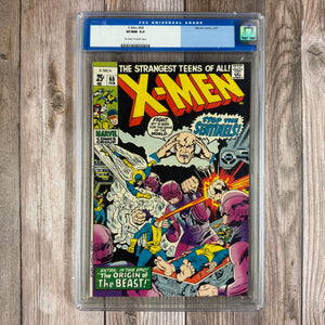 X-Men #68 CGC 9.0 Old Label,  Cover Art by Jack Kirby (Cert 8001)