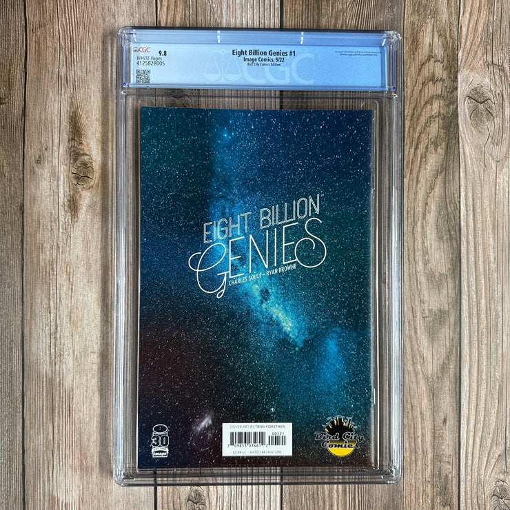 Eight Billion Genies #1 CGC 9.8 WP Bird City Comics Edition Exclusive Variant Cover by Trish Forstner Limited to 500 Super Mario Bros. 3 Homage