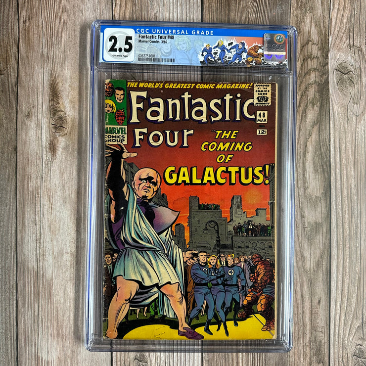 Fantastic Four #48 CGC 2.5 Custom Label, 1st appearance of Silver Surfer & cameo Galactus