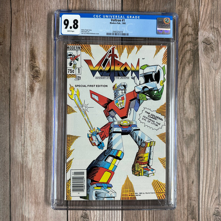 Voltron #1 CGC 9.8 WP 1st Voltron in U.S. comics [Live-action project in development; Henry Cavill cast in lead role, NEWSSTAND EDITION