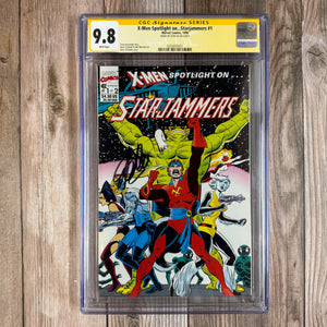 X-Men Spotlight on Starjammers #1 CGC 9.8 WP SS Signed by Stan Lee (Cert 5051)