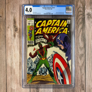 Captain America #117 CGC 4.0 1st Appearance of Falcon, Redwing (Cert 4001)