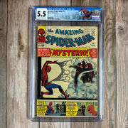 Amazing Spider-Man #13 CGC 5.5 Custom Label, 1st appearance of Mysterio (Quentin Beck in costume)