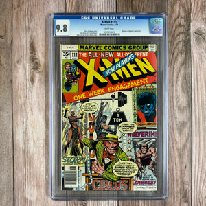 X-Men #111 CGC 9.8 WP Cover art by Dave Cockrum and Terry Austin  (Cert 9012)