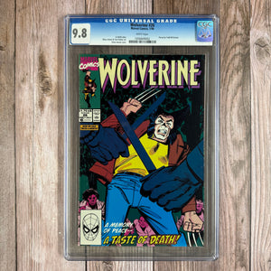 Wolverine #26 CGC 9.8 WP Cover art by Klaus Janson, Pin-up by Todd McFarlane  (Cert 9002)