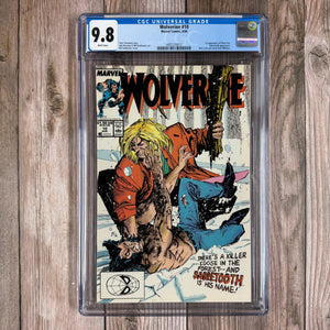 Wolverine #10 CGC 9.8 WP 1st Appearance of Silver Fox and First time Sabretooth appears in a Wolverine title (Cert 0012)