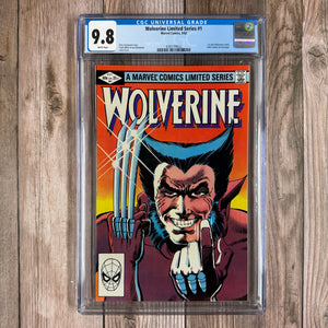 Wolverine Limited Series #1 CGC 9.8 WP 1st cameo appearance of Yukio, 1st solo Wolverine title(Cert 9022)