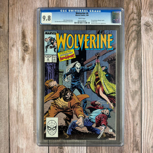 Wolverine #4 CGC 9.8 WP 1st appearance of Bloodscream, Roughhouse, and Archie Corrigan (Cert 9006)