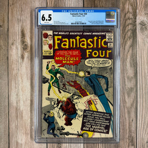 Fantastic Four #20 CGC 6.5 WP 1st Appearance and Origin of Molecule Man, 2nd Appearance of the Watcher (Cert 9001)