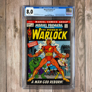 Marvel Premiere #1 CGC 8.0 WP 1st Appearance of Him as Adam Warlock and 1st Appearance of the Soul Gem (Cert 3014)