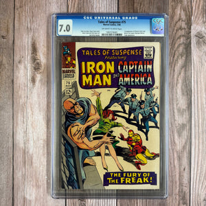 Tales of Suspense #75 CGC 7.0 1st Appearance of Sharon Carter & Batroc the Leaper, 1st cameo appearance of Peggy Carter (Cert 6001)