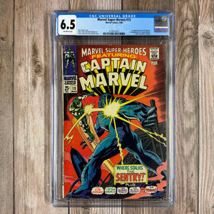 Marvel Super-Heroes #13 CGC 6.5 1st Appearance of Carol Danvers, 2nd appearance of Captain Marvel (Cert 5015)