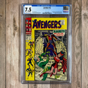 Avengers #47 CGC 7.5 1st Appearance of Dane Whitman (Black Knight) (Cert 4001)
