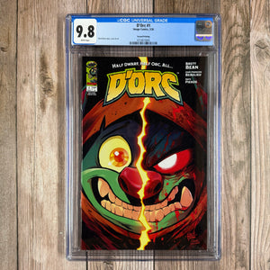 D'Orc #1 CGC 9.8 WP 2nd Print, Story, cover and art by Brett Bean   (Cert 0005)