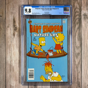 Simpsons Comics Presents Bart Simpson #2 CGC 9.8 WP Cover art by Bill Morrison NEWSSTAND EDITION (Cert 2023)
