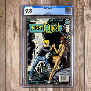 Jonny Quest #4 CGC 9.8 WP Cover art by Tom Yeates, Al Williamson and Matt Wagner, NEWSSTAND EDITION (Cert 2022)