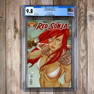 Red Sonja #1 CGC 9.8 WP Variant Cover Art by Jenny Frison (Cert 2012)