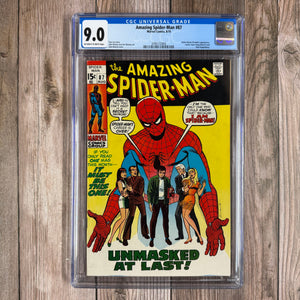 Amazing Spider-Man #87 CGC 9.0 Cover art by John Romita Sr. (Cert 2003)