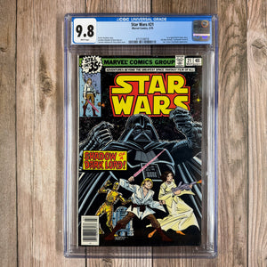 Star Wars #21 CGC 9.8 WP Cover art by Carmine Infantino and Terry Austin (Cert 8018)