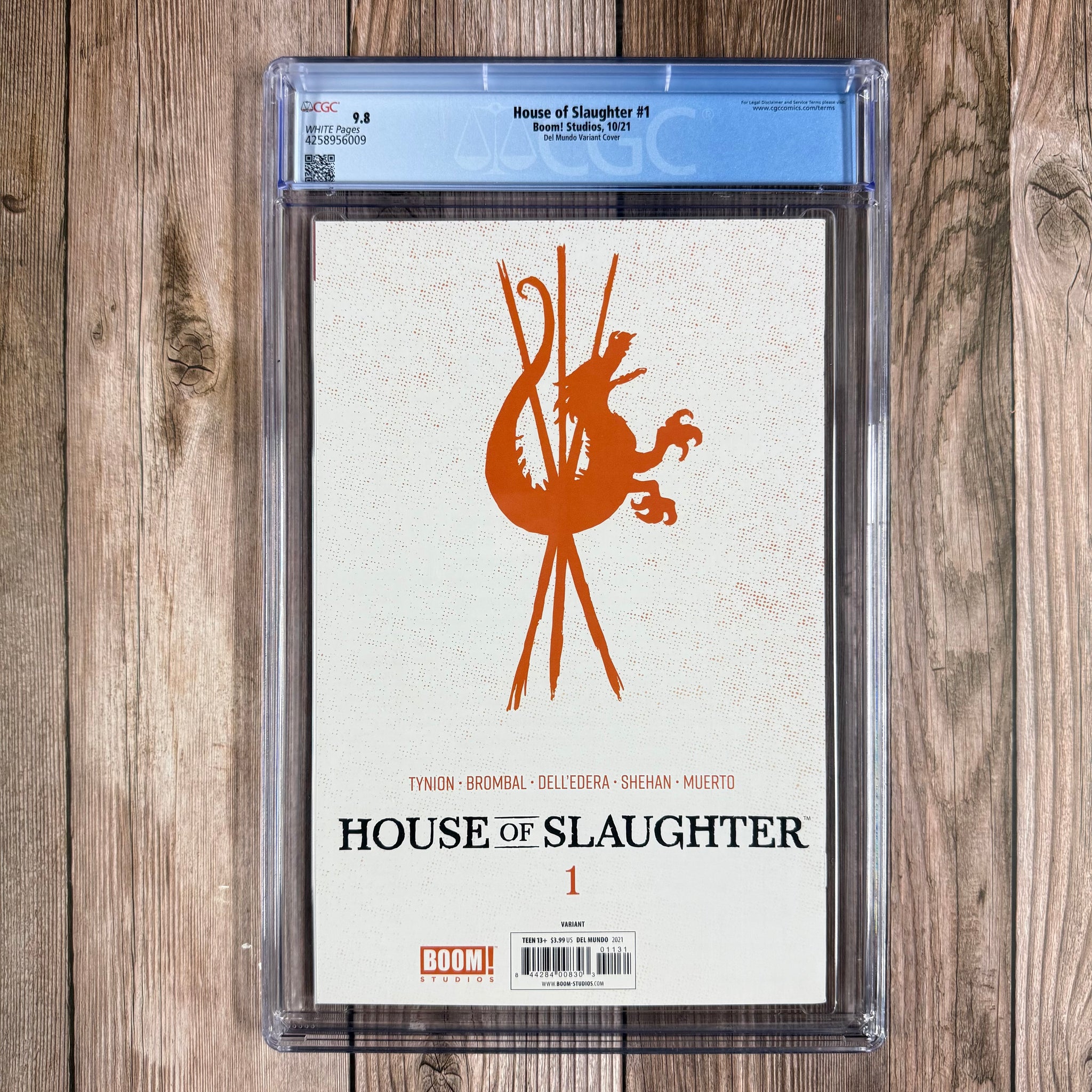 House of Slaughter #1 CGC 9.8 WP 1:500 Variant Cover Art by Mike