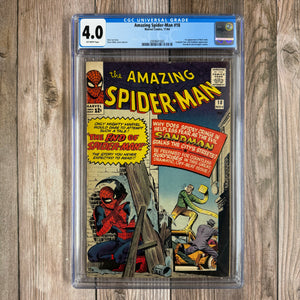 Amazing Spider-Man #18 CGC 4.0 1st Appearance of Ned Leeds (Cert 1002)