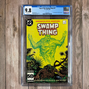 Saga of the Swamp Thing #37 CGC 9.8 WP 1st Full Appearance of John Constantine (Cert 0003)