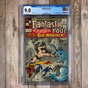 Fantastic Four #33 CGC 9.0 1st Appearance of Attuma and Sub-Mariner Appearance (Cert 5006)
