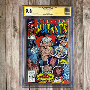 New Mutants #87 CGC 9.8 WP SS Signed by Rob Liefeld 1st Full Appearance of Cable, Mutant Liberation Front (Cert 2002)