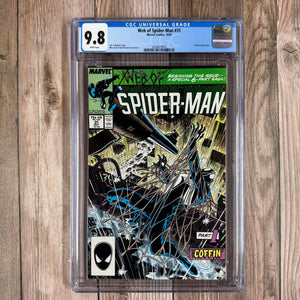Web of Spider-Man #31 CGC 9.8 WP Cover art by Mike Zeck, Kraven's Last Hunt Part 1 (Cert 9025)