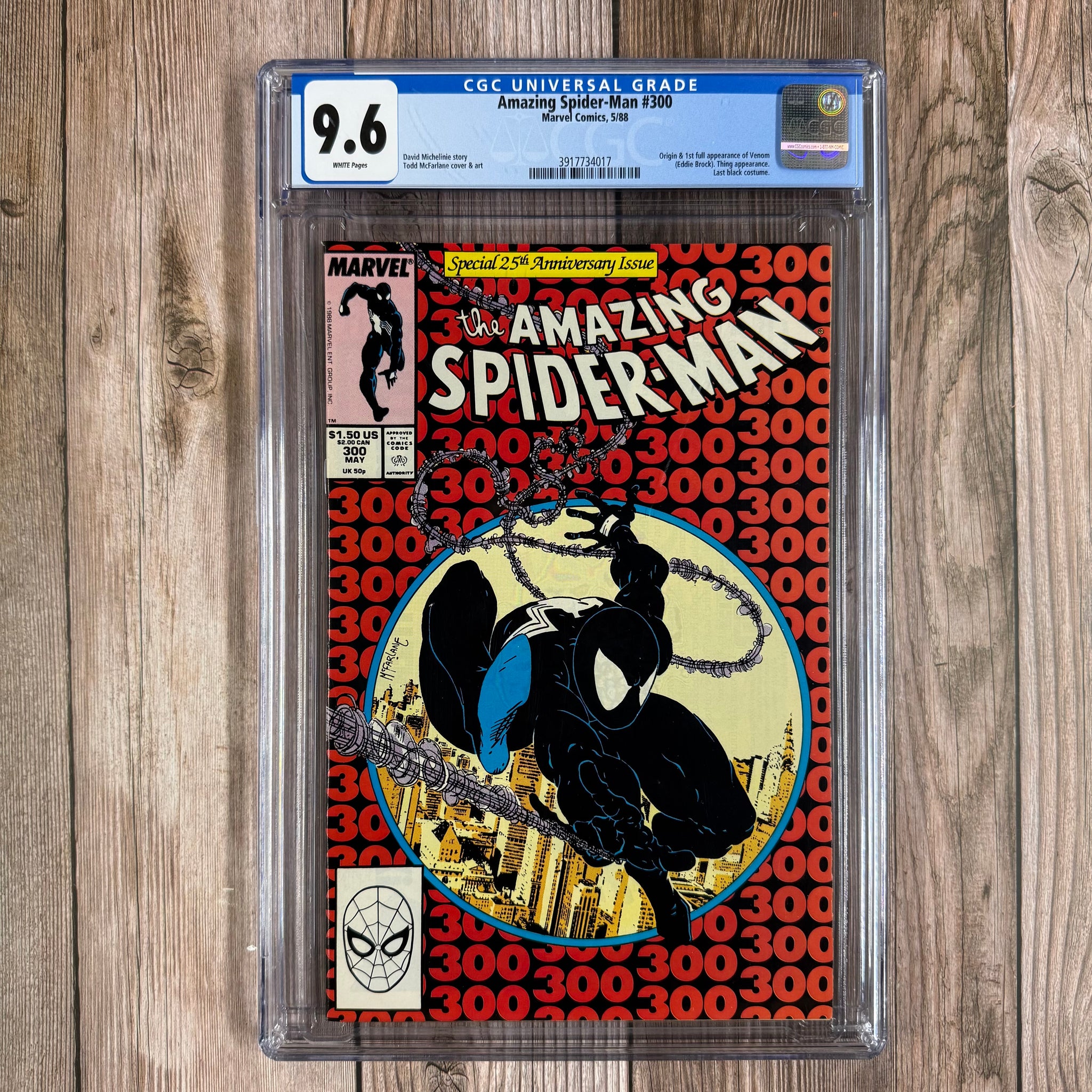 Amazing Spider-Man #300 CGC 9.6 WP ICONIC Cover by Todd McFarlane