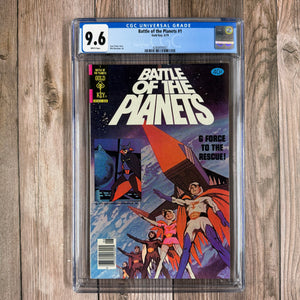 Battle of the Planets #1 CGC 9.6 WP 1st Team Appearance of G Force, 1st Appearance of Zoltar (Cert 3007)