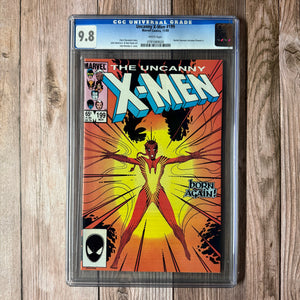 Uncanny X-Men #199 CGC 9.8 WP 1st Appearance of Rachel Summers as Phoenix II (Cert 9020)