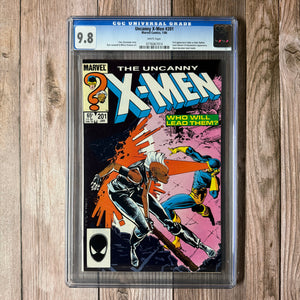 Uncanny X-Men #201 CGC 9.8 WP 1st Appearance of Nathan Summers (Cable) as Baby (Cert 7014)