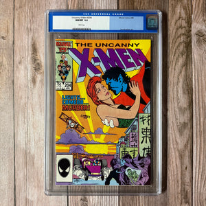 Uncanny X-Men #204 CGC 9.8 WP Old Label, Cover Art by June Brigman and Terry Austin (Cert 1008)