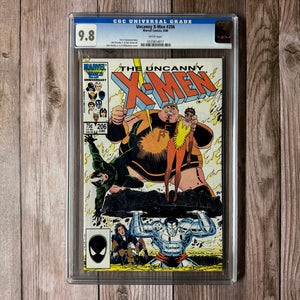 Uncanny X-Men #206 CGC 9.8 WP Cover Art by John Romita Jr. and Al Williamson (Cert 4017)