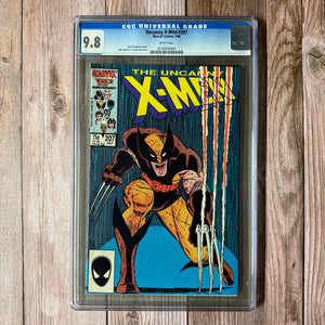 Uncanny X-Men #207 CGC 9.8 WP CLASSIC Cover Art by John Romita Jr. (Cert 5004)