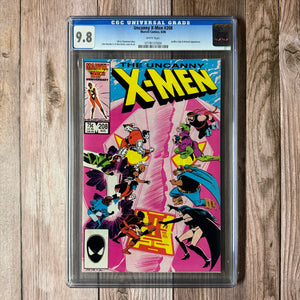 Uncanny X-Men #208 CGC 9.8 WP 1st Mention of Omega Level Mutant (Cert 7004)