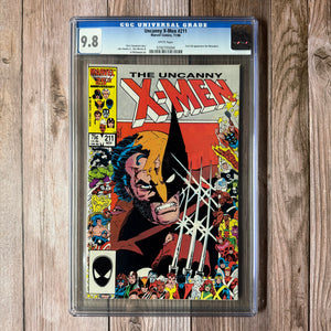 Uncanny X-Men #211 CGC 9.8 WP 1st Full Appearance of The Marauders, Specialty border printed covers (Cert 5004)