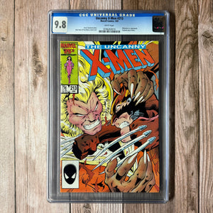 Uncanny X-Men #213 CGC 9.8 WP CLASSIC Cover by Alan Davis & Paul Neary, 1st Cameo Appearance of Mr. Sinister, Psylocke Joins X-Men (Cert 3014)