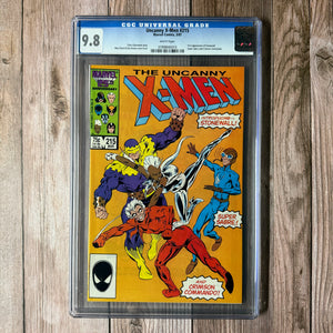 Uncanny X-Men #215 CGC 9.8 WP 1st Appearance of Stonewall, Super Sabre and Crimson Commando (Cert 0010)
